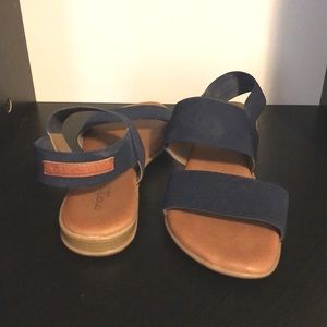 Navy sandals- made in Spain! Offers considered!